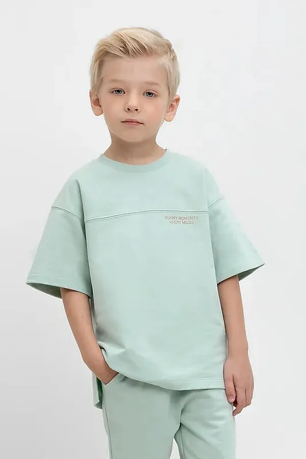 Футболка  CROCKID, голубая дымка к478 - фото 1