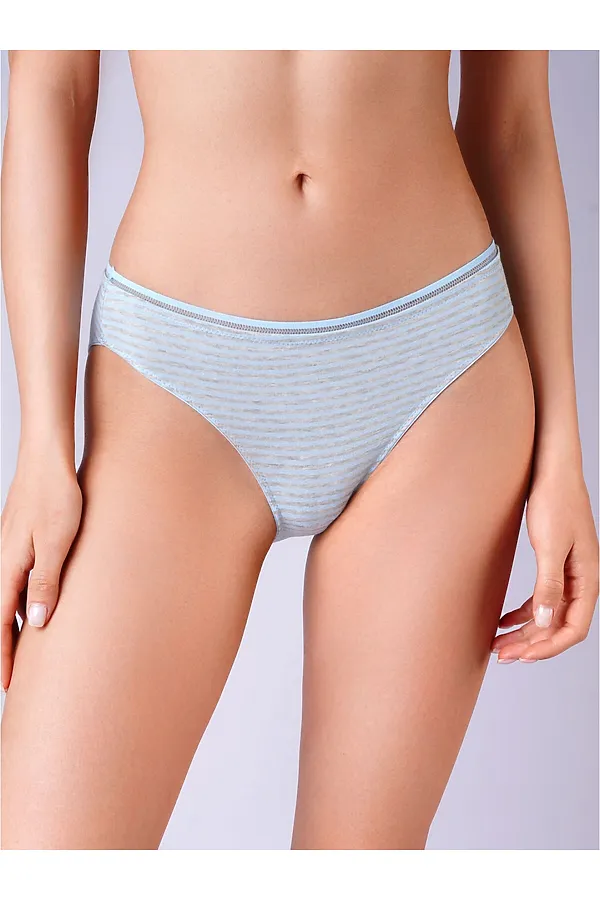 Трусы INDEFINI, серый, голубой - фото 1