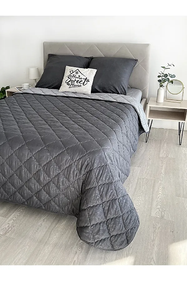 КПБ с одеялом New Style КМ-003 графит-серый НАТАЛИ, в ассортименте - фото 1