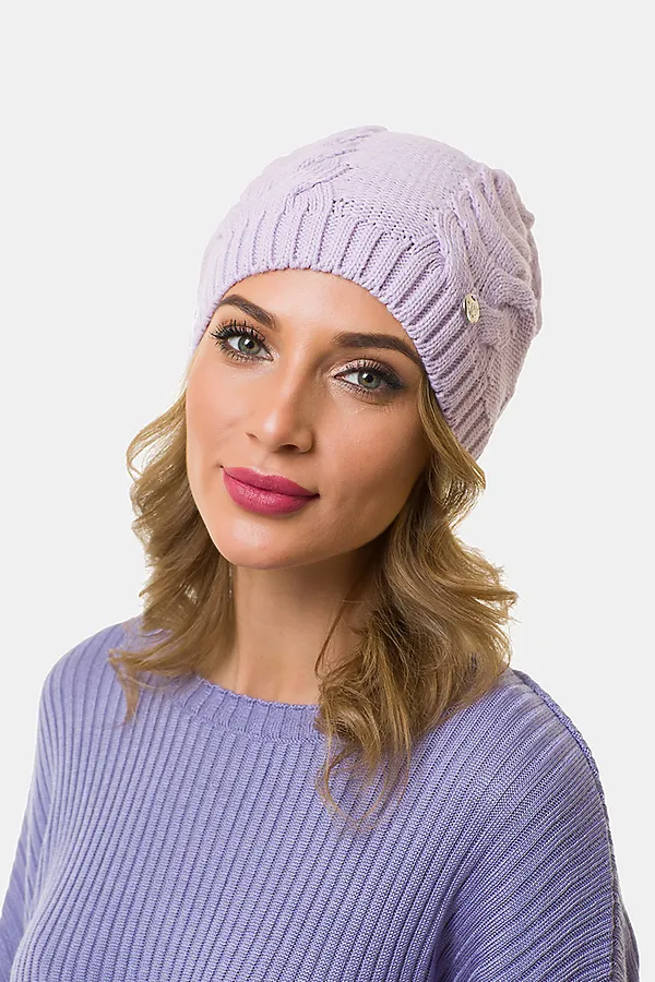 Шапка VAY, лиловый - фото 1