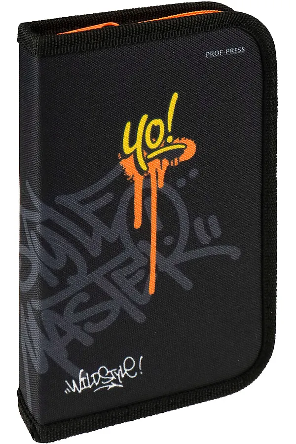 Пенал 1-секц, печать на ткани, большой, с отк.планкой ЯРКАЯ НАДПИСЬ НА ЧЕРНОМ (ПН-3053) (190х115) НАТАЛИ, в ассортименте - фото 1