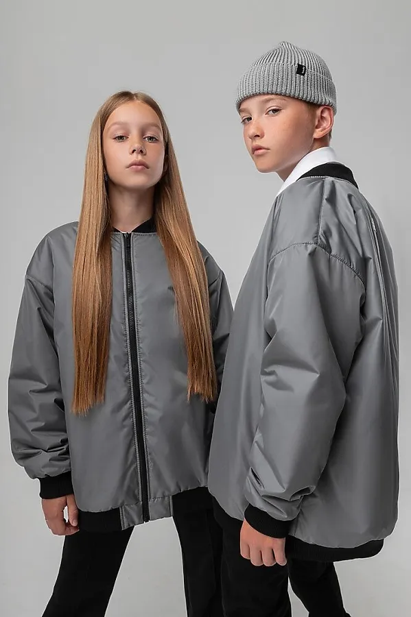 Бомбер BODO, серый - фото 1