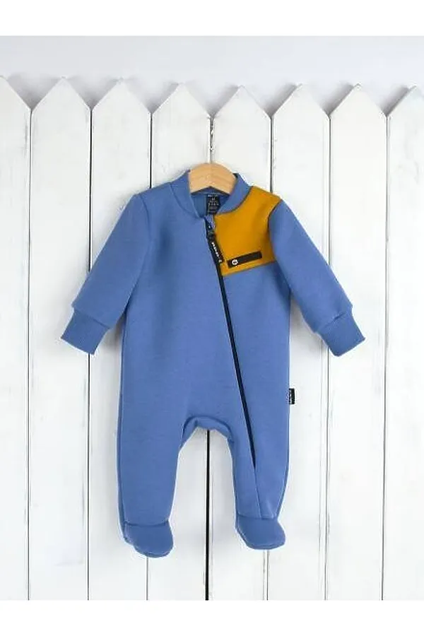 Комбинезон BABY BOOM, инфинити/горчица - фото 1