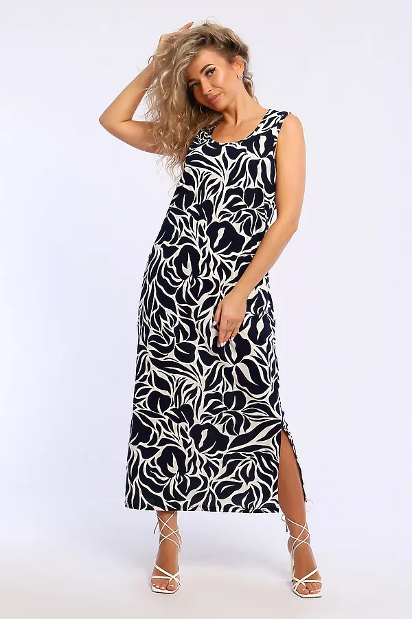 Сарафан 13249 НАТАЛИ, сине-белый - фото 1