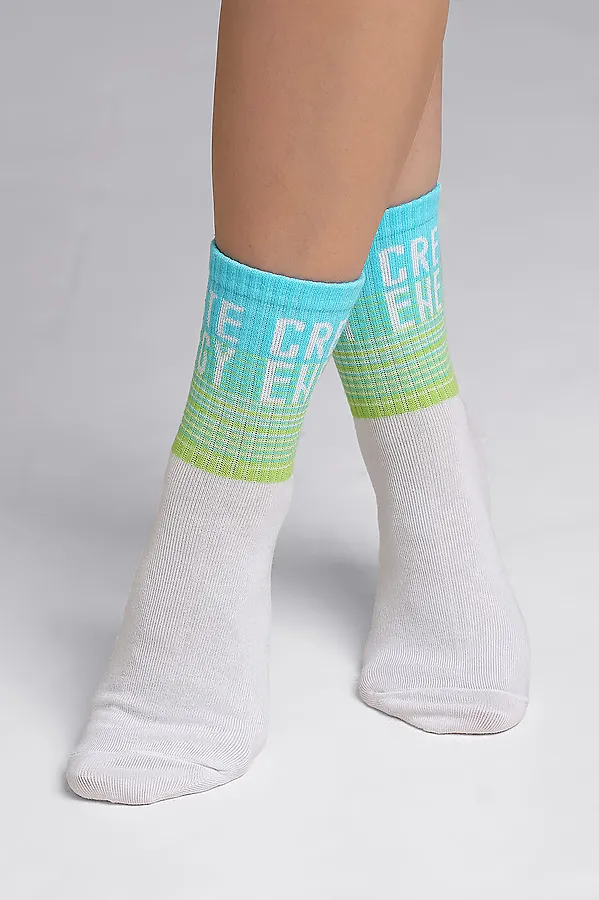 Носки CLEVER, белый/св.бирюзовый - фото 1