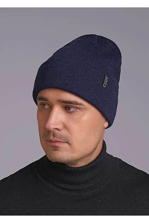 Шапка CLEVER, т.синий/джинсовый - фото 1