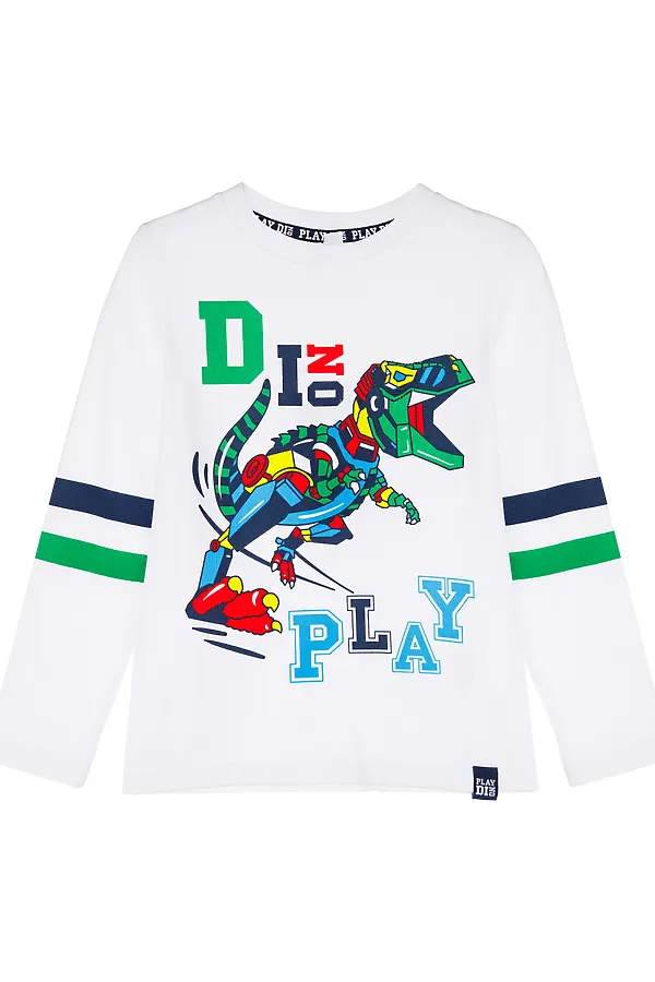 Лонгслив PLAYTODAY, белый - фото 1