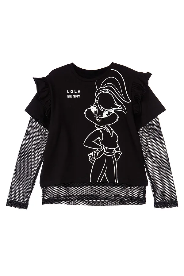 Лонгслив PLAYTODAY, черный - фото 1