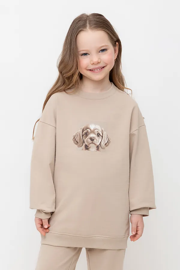 Джемпер  CROCKID, темно-бежевый к493 - фото 1