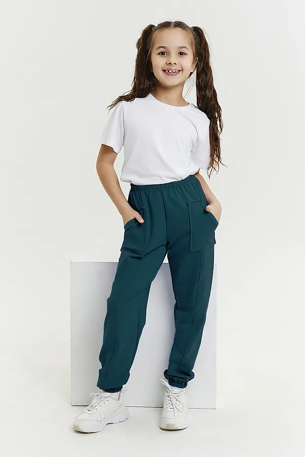 Детские брюки 5128 НАТАЛИ, изумруд - фото 1