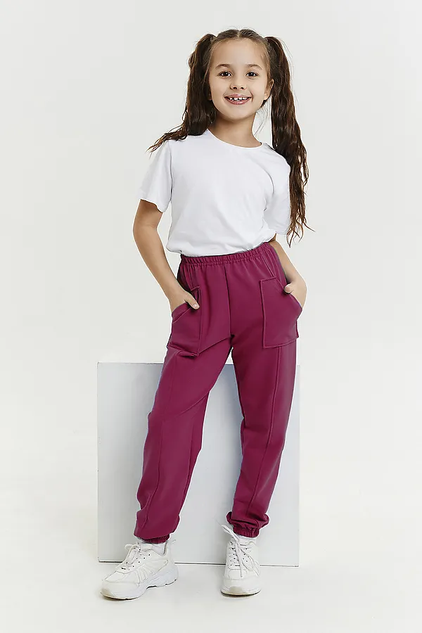 Детские брюки 5128 НАТАЛИ, вишневый - фото 1