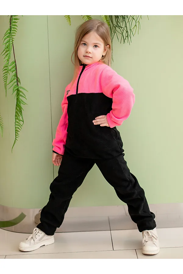 Толстовка BATIK, черный/розовый неон - фото 1