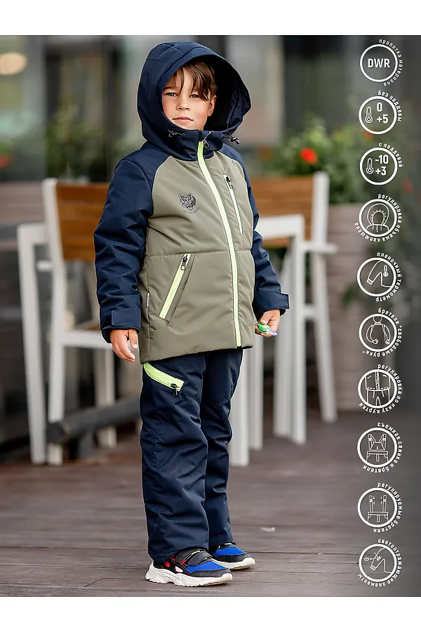 Комплект (Куртка+Брюки) BATIK, хаки - фото 1