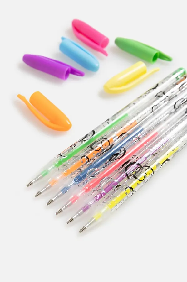 Набор гелевых ручек 6 цветов ACOOLA, разноцветный - фото 1