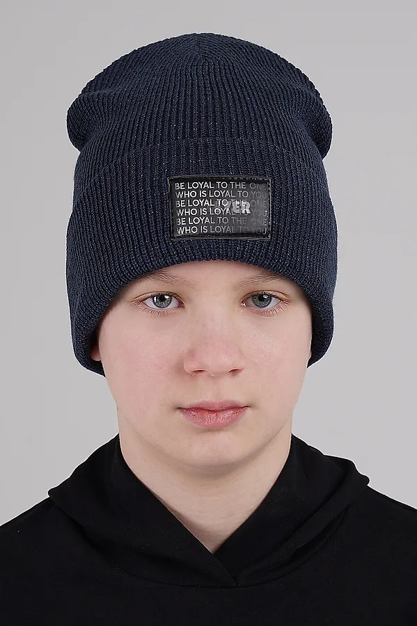 Шапка CLEVER, т.синий/чёрный - фото 1
