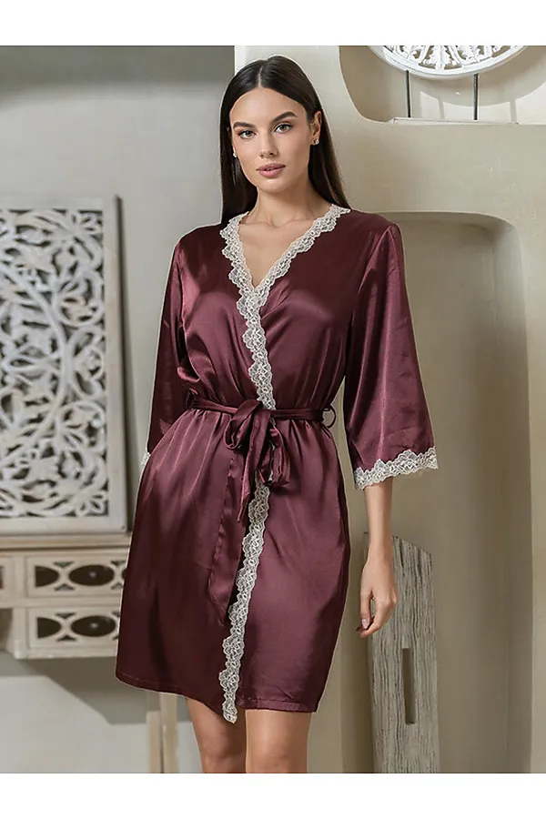 Халат MIA MELLA, винный - фото 1