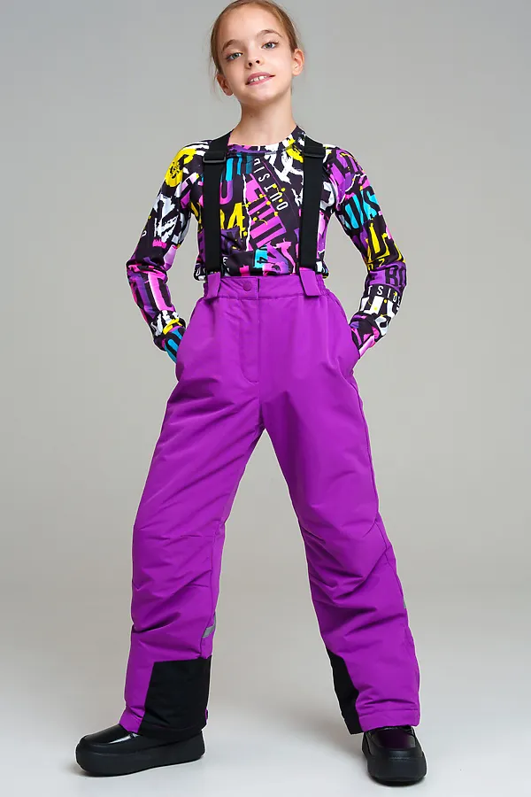 Брюки PLAYTODAY, сиреневый - фото 1