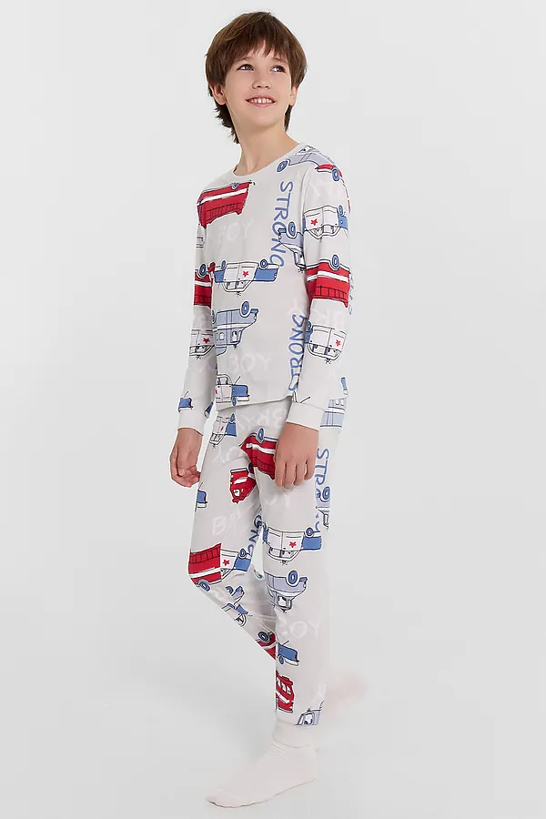 Комплект MARK FORMELLE, машинки на сером - фото 1