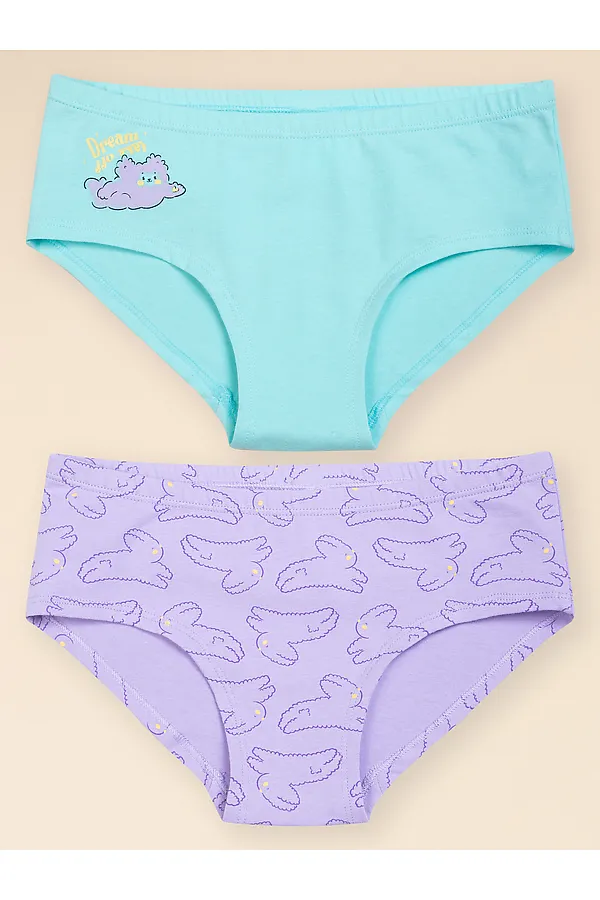 Трусы, 2 шт. PELICAN, лазурный/лаванда - фото 1