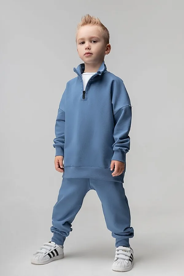 Костюм (Джемпер+Брюки) BODO, пыльный голубой - фото 1