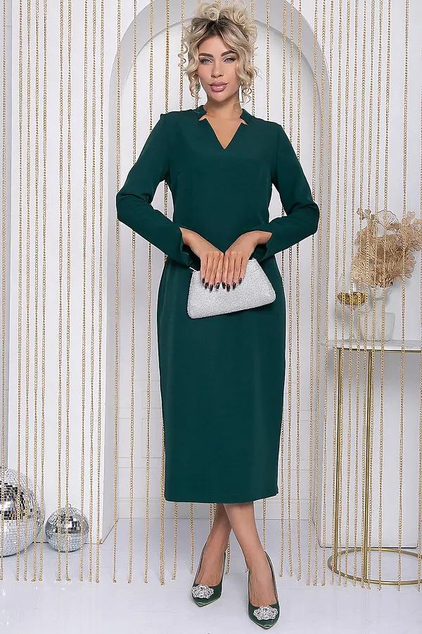 Платье Верба LADY TAIGA, изумруд - фото 1