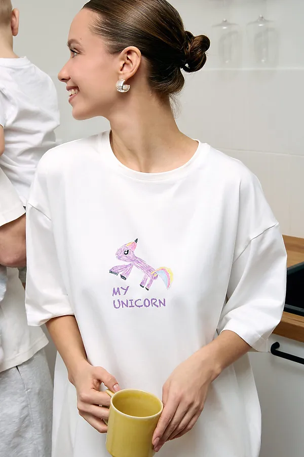 Футболка MY, тофу/unicorn - фото 1