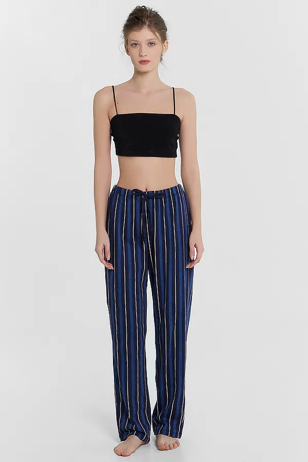 Брюки MARK FORMELLE, синяя полоска - фото 1
