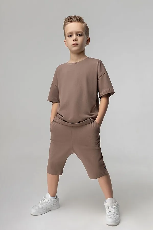 Комплект (Футболка+Шорты) BODO-S, какао - фото 1