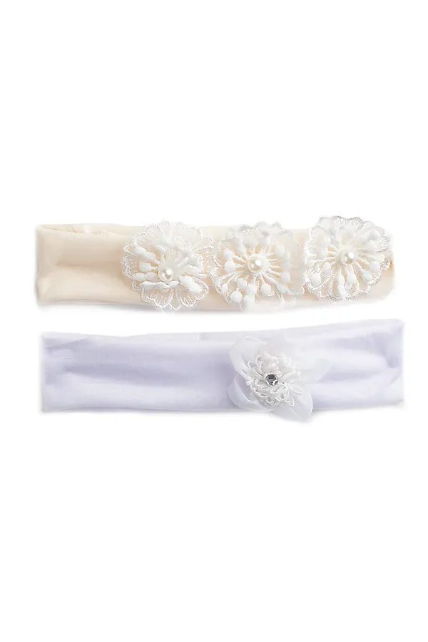 Повязка на голову 2шт. PLAYTODAY, белый - фото 1