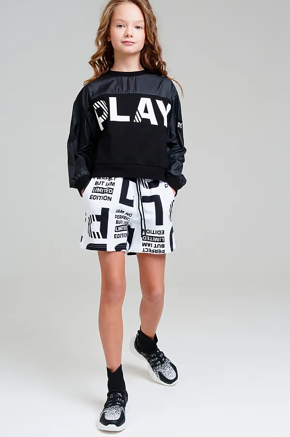 Свитшот PLAYTODAY, черный - фото 1