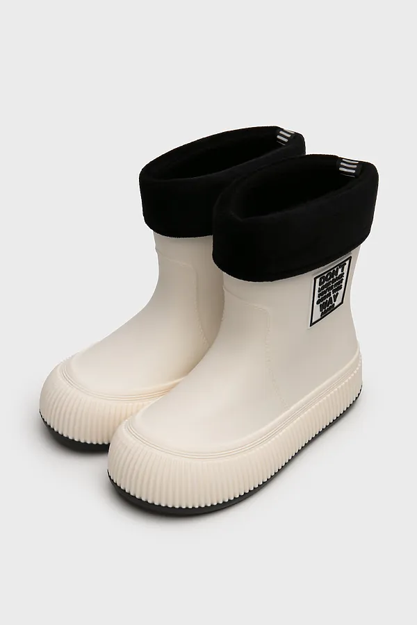 Сапоги PLAYTODAY, молочный,черный - фото 1