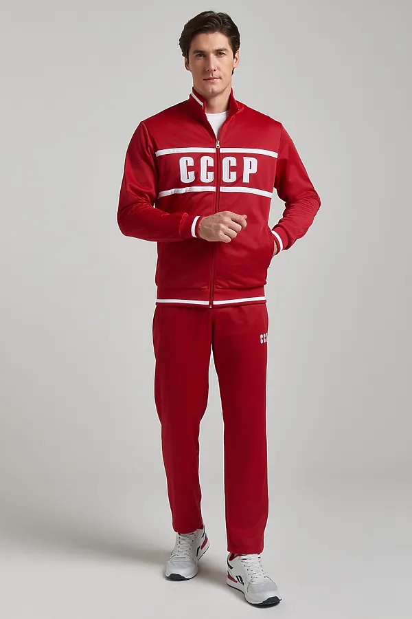 Костюм (Толстовка+Брюки) ADDIC-SPORT, красный - фото 1