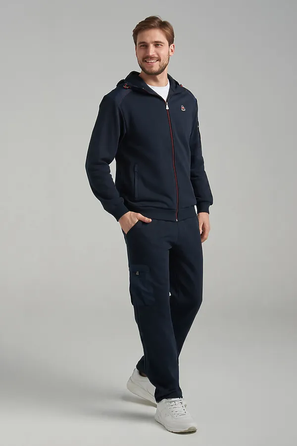 Костюм (Толстовка+Брюки) ADDIC-SPORT, темно-синий - фото 1