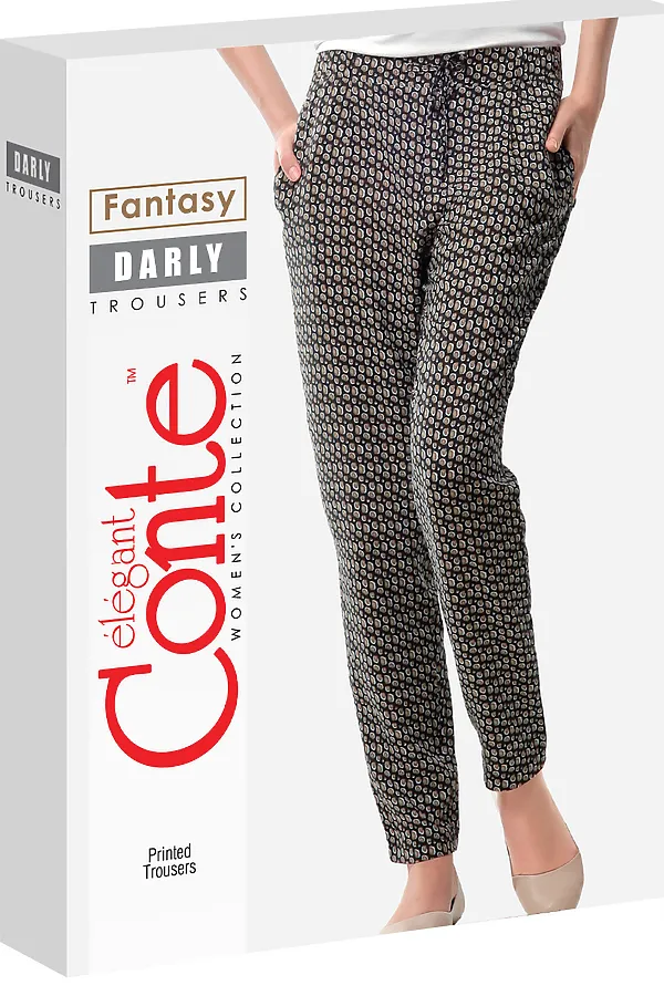 Брюки CONTE ELEGANT, коричневый - фото 1