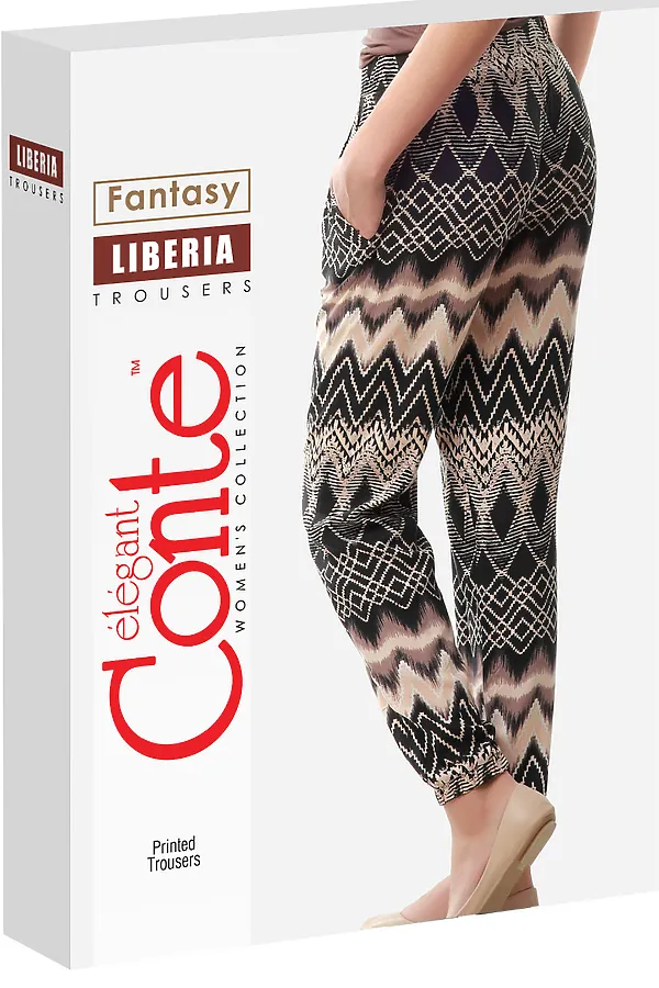 Брюки CONTE ELEGANT, коричневый - фото 1