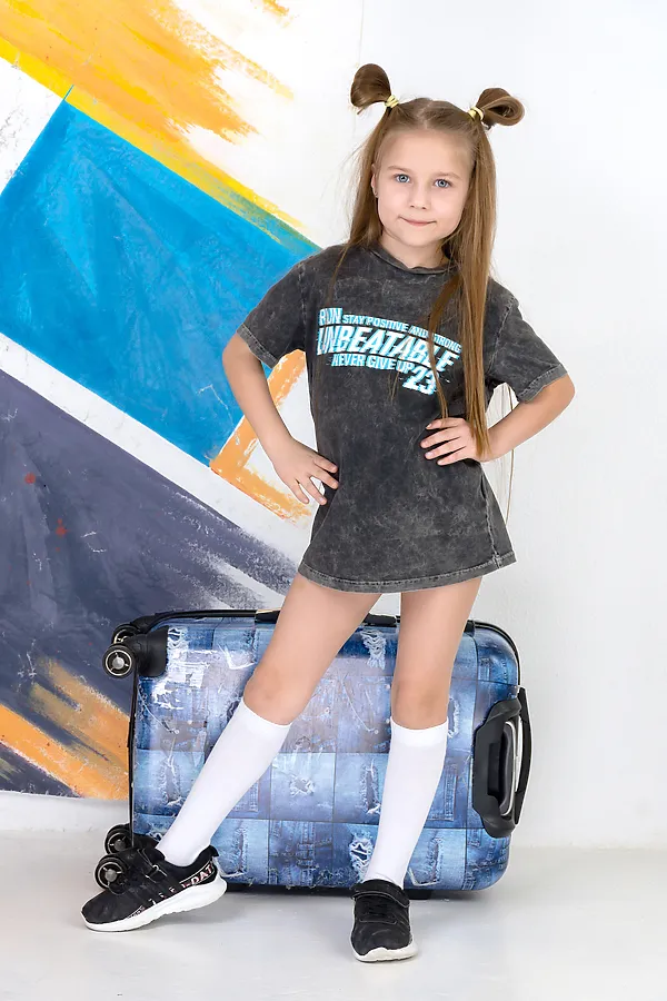 Детские гольфы Графика (гладь) (набор 2 пары) НАТАЛИ, белый, черный - фото 1