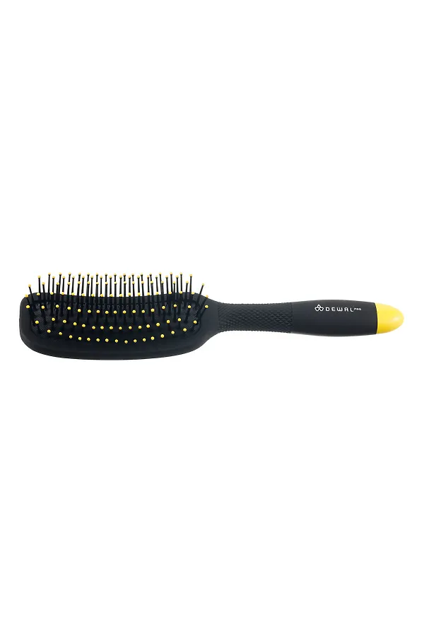 Dewal Щетка для волос массажная / Banana Black BNN81, черный KRISTALLER, черный - фото 1