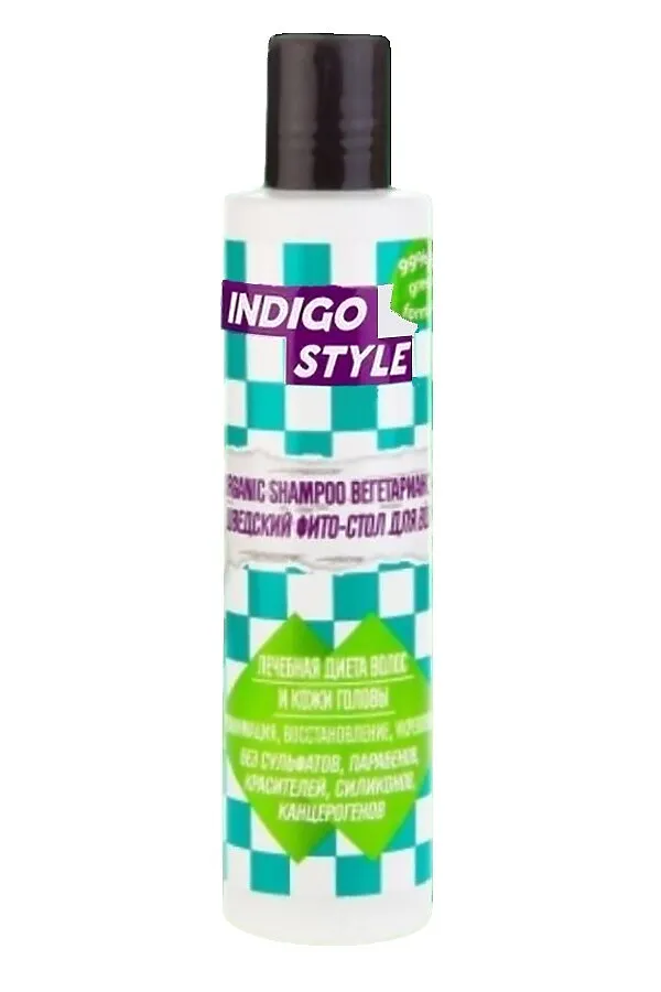 Indigo Шампунь для волос органик вегетарианский / Style Organic Shampoo, 200 мл KRISTALLER, бесцветный - фото 1