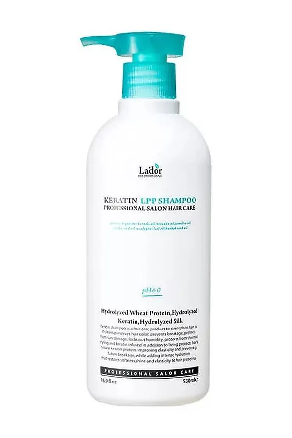 Lador Шампунь для волос бессульфатный с кератином / Keratin LPP-Shampoo, 530 мл KRISTALLER, белый - фото 1