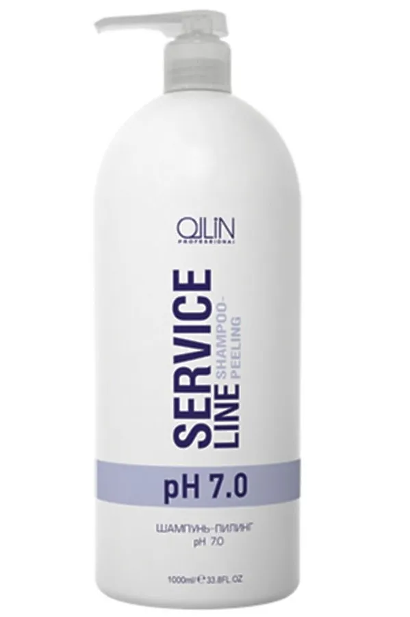 Ollin Шампунь-пилинг / Service Line Shampoo-peeling pH 7.0, 1000 мл KRISTALLER, белый - фото 1