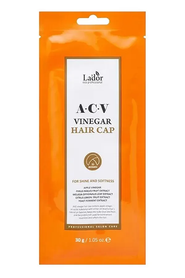 Lador Маска-шапочка для волос / ACV Vinegar Hair Cap, 30 г KRISTALLER, оранжевый - фото 1