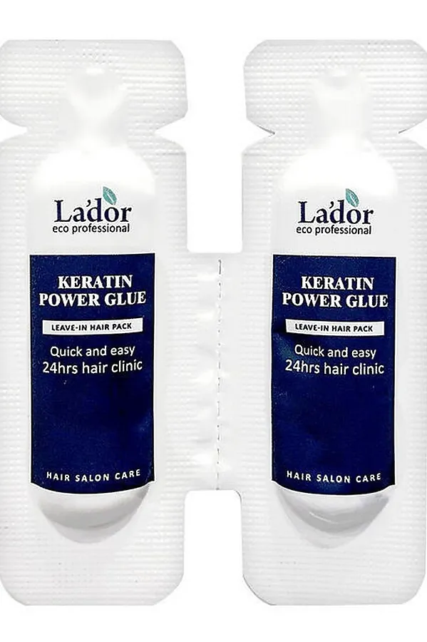 Lador Сыворотка-клей для посечённых кончиков волос / Keratin Power Glue, 1 г x 2 KRISTALLER, белый - фото 1