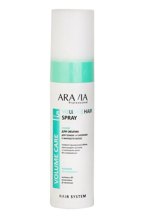 Aravia Спрей для придания объёма тонким и склонным к жирности волосам / Volume Hair Spray KRISTALLER, бесцветный - фото 1