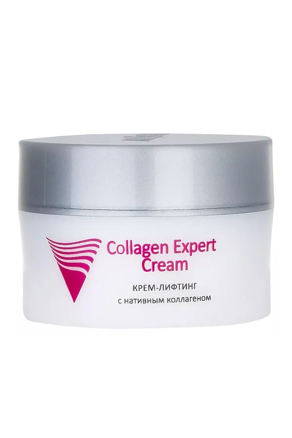 Aravia Крем-лифтинг с нативным коллагеном / Collagen Expert Cream, 50 мл KRISTALLER, белый - фото 1