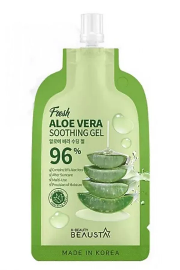 Beausta Универсальный гель для лица с экстрактом алоэ вера / Aloe Vera Soothing Gel, 20 мл KRISTALLER, зелёный - фото 1