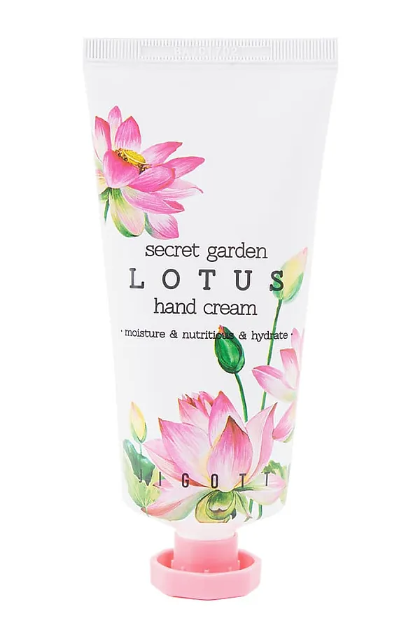 Jigott Крем для рук с экстрактом лотоса / Secret Garden Lotus Hand Cream, 100 мл KRISTALLER, лотос - фото 1