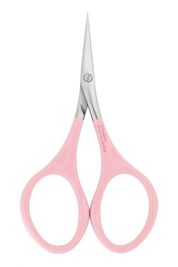 Staleks Ножницы для кутикулы розовые / Beauty&Care 11 Type 1 KRISTALLER, розовый - фото 1