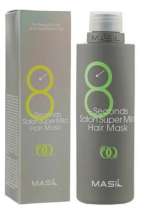 Masil Маска для волос восстанавливающая для ослабленных волос / 8 Seconds Salon Super Mild Hair Mask, 350 мл KRISTALLER, бесцветный - фото 1
