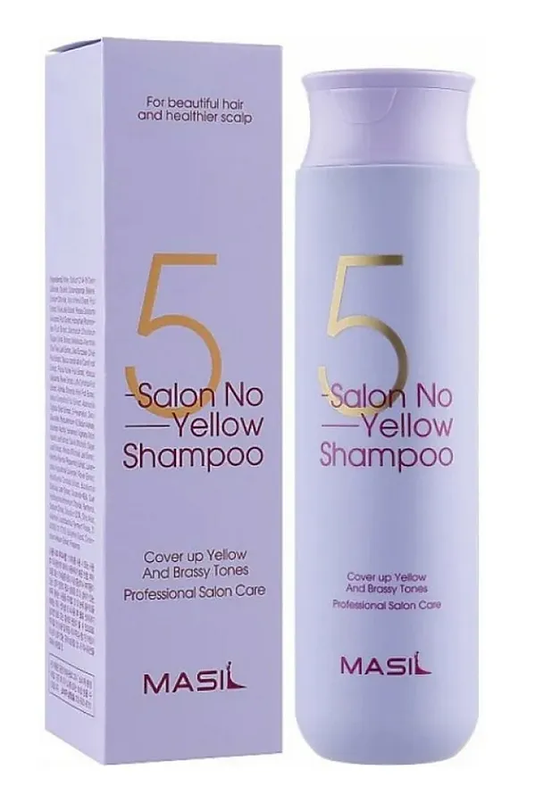 Masil Шампунь для нейтрализации желтизны волос / 5 Salon No Yellow Shampoo, 300 мл KRISTALLER, фиолетовый - фото 1