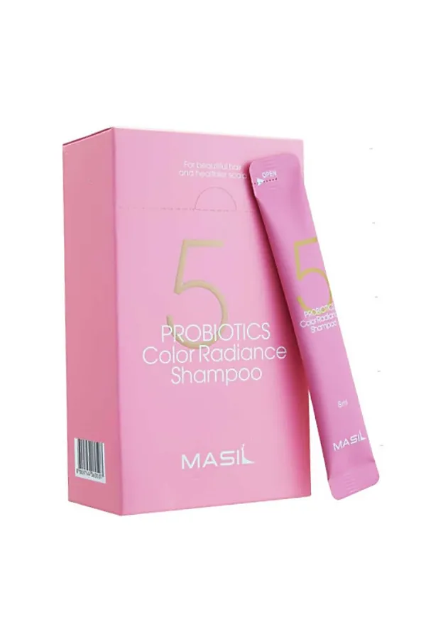 Masil Шампунь для волос защита цвета с пробиотиками / 5 Probiotics Color Radiance Shampoo, 20 шт. х 8 мл KRISTALLER, розовый - фото 1